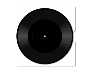 vinyl 10-inch vinyl single dubplate (black) {no label} [on sleeve]